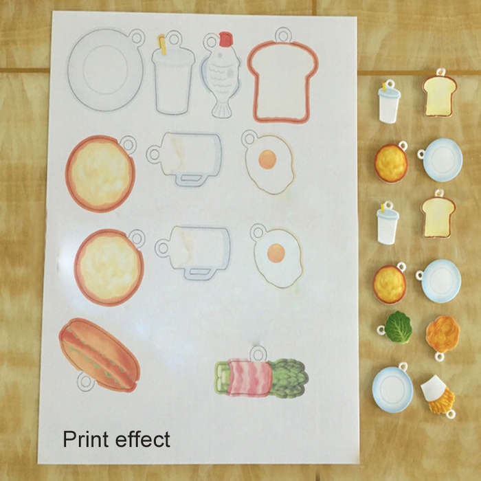 Print Heat Shrink Film DIY Epoxy Print Paper Rubber Stamp Material Print Paper, DIY Heat Shrink F...