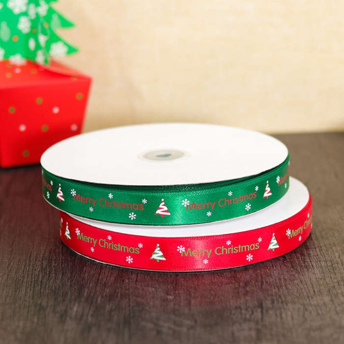 Christmas Gift Box Flowers Packing Coloured Ribbon , Size: 91m x 2cm, Coloured Ribbon