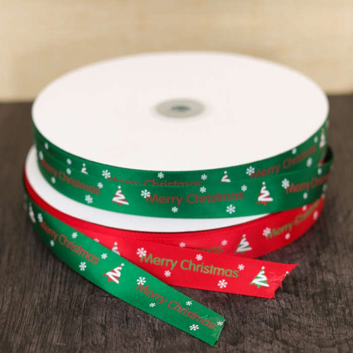 Christmas Gift Box Flowers Packing Coloured Ribbon , Size: 91m x 2cm, Coloured Ribbon