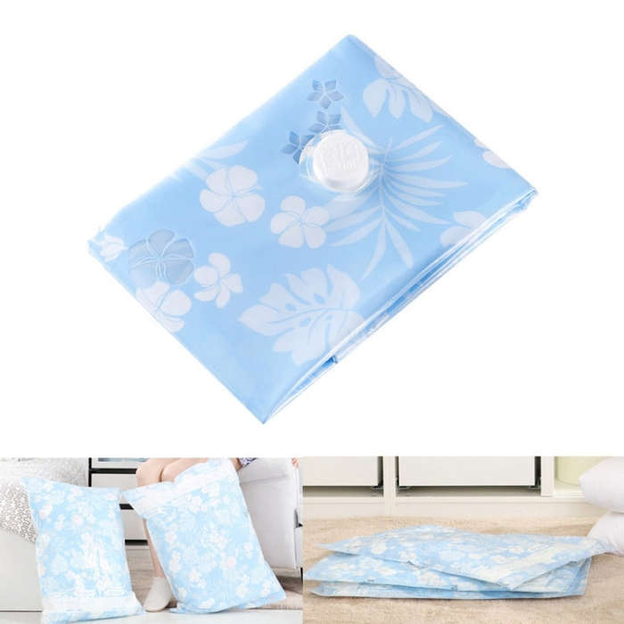 Space Saving Orchids Pattern Vacuum Storage Bag, Thinken Quilts Clothing Vacuum Seal Storage Bag,...
