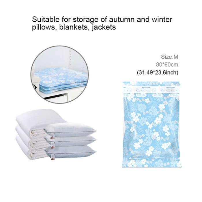 Space Saving Orchids Pattern Vacuum Storage Bag, Thinken Quilts Clothing Vacuum Seal Storage Bag,...