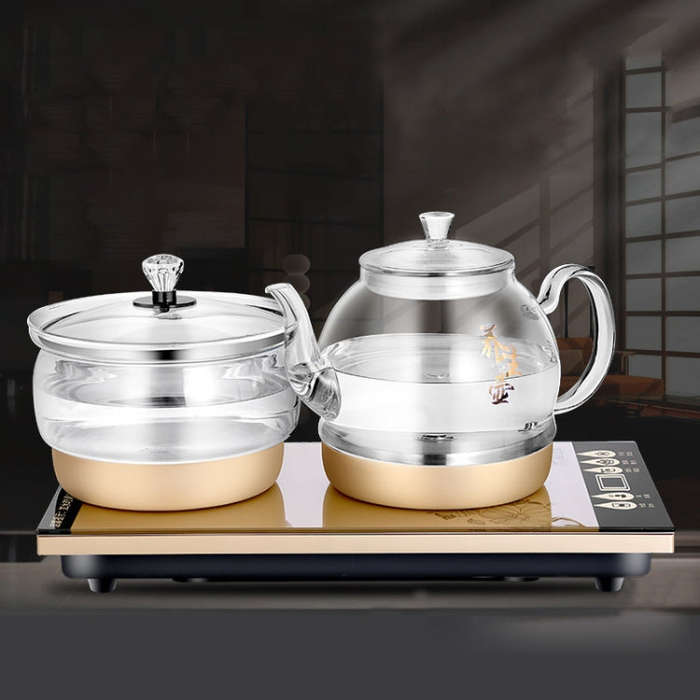 Pumping Type Automatic Add Water Full Intelligent Electric Glass Kettle Pumping Boiled Tea Stove ...