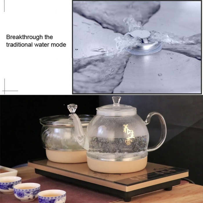 Pumping Type Automatic Add Water Full Intelligent Electric Glass Kettle Pumping Boiled Tea Stove ...