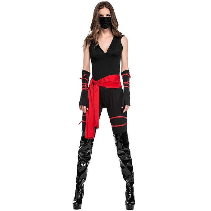 Halloween Woman Warrior Cosplay Pirate Costume Role Play Black Cosplay Cloth Costumes, XL, Chest:...