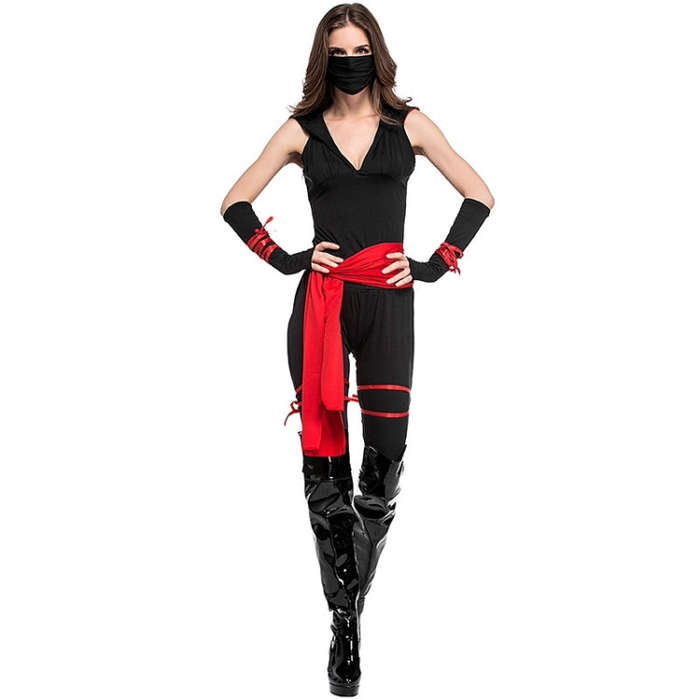 Halloween Woman Warrior Cosplay Pirate Costume Role Play Black Cosplay Cloth Costumes, XL, Chest:...