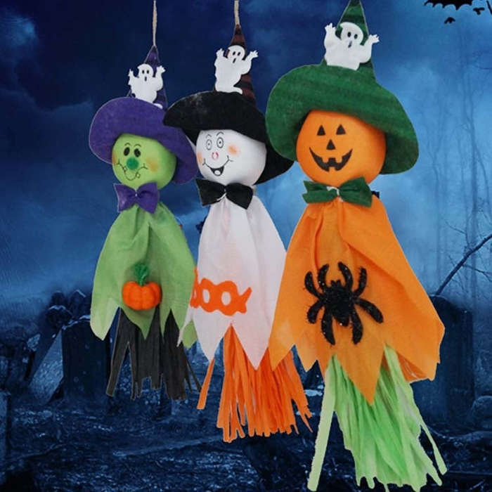Halloween Hanging Ghost Pendant Pumpkin Halloween Decorations, Random Color Delivery, Pumpkin