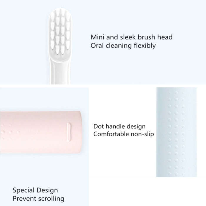Original Xiaomi Mijia T100 Sonic Electric Toothbrush, T100 (Pink), T100 (Blue), T100 (White)
