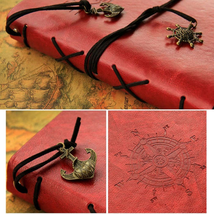 DIY Creativity Loose-leaf Type Retro Imitation Leather Lashing Children Growth Memorial Photo Alb...