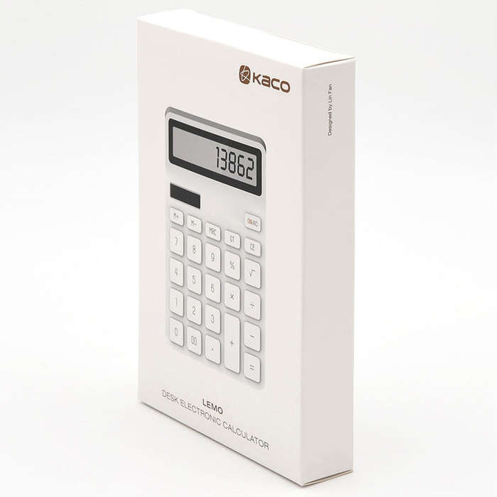 Original Xiaomi Youpin LEMO Rice Calculator 12-bit LED Display ABS Material 6 Degree Angle