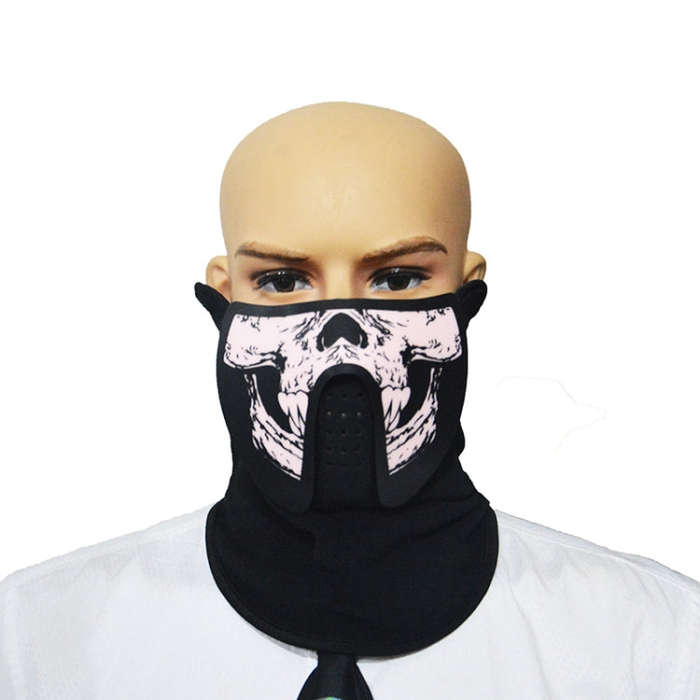 FG-MA-023 Halloween Mask Voice Control LED Cold Light Terror Cosplay Mask, FG-MA-023