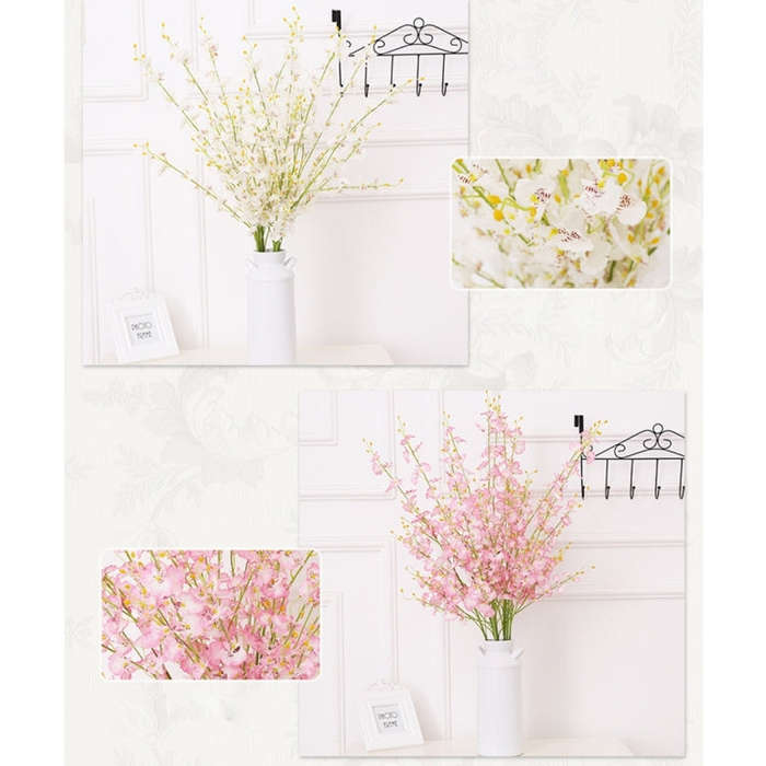Home Wedding Party Decor Silk Orchid DIY Artificial Flower Phalaenopsis Bouquets, Random Color De...