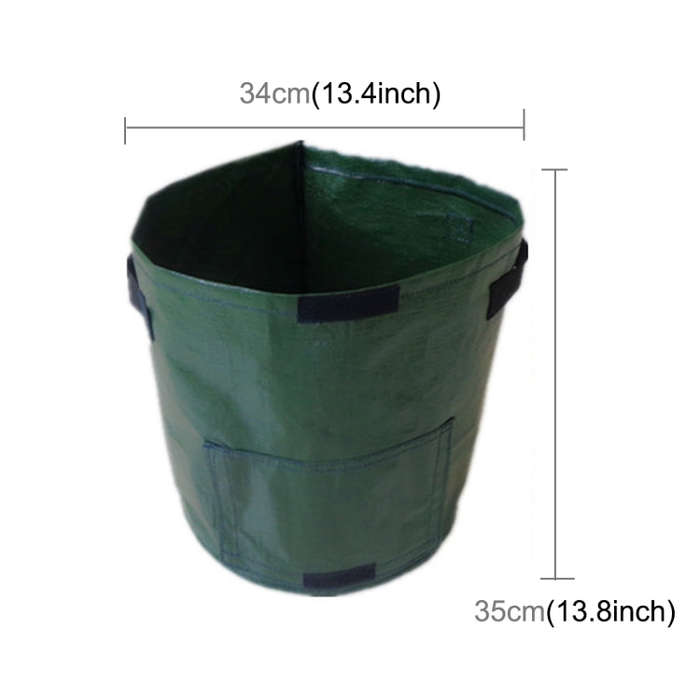 2 PCS 7 Gallons Potato Planting PE Bags Woven Fabric Bags Cultivation Garden Pots Vegetable Plant...