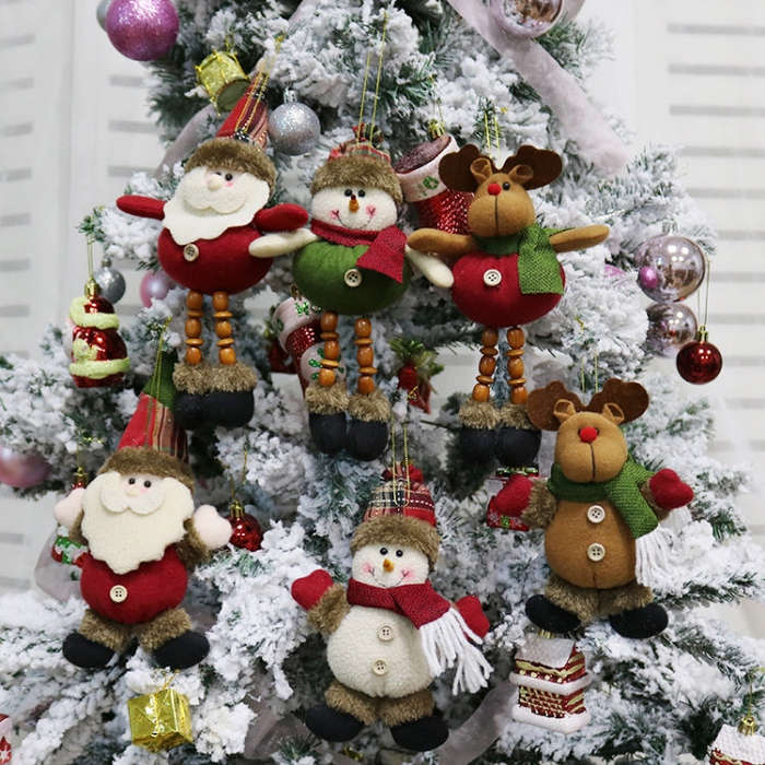 Christmas Decoration Gift Plush Doll Pendant, Random Style Delivery, Plush Doll
