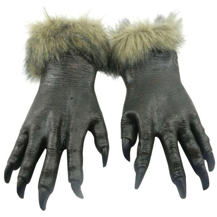 1 Pair Halloween Decoration Latex Wolf Gloves Halloween Festival Party Fancy Masquerade Glove Pro...