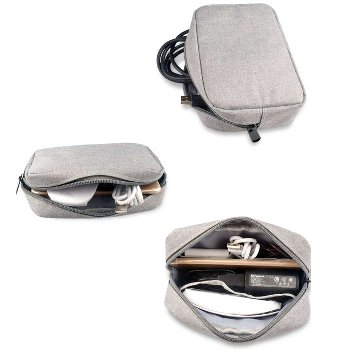 Simple Multi-functional Digital Device Travel Storage Bag for Phones, Power Bank, U-disk, Earphon...