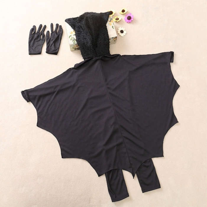 Halloween Costume Children Jumpsuit Bat Style Cosplay Costumes Stage Suit Size:XL, Suggested Heig...