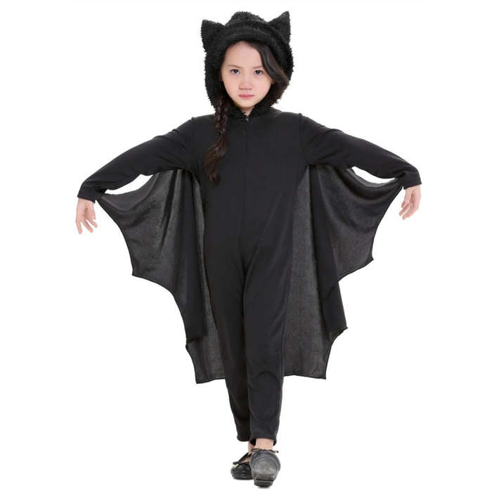 Halloween Costume Children Jumpsuit Bat Style Cosplay Costumes Stage Suit Size:XL, Suggested Heig...