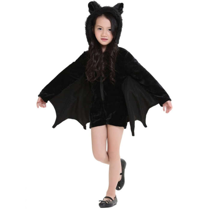 Halloween Costume Children and Women Bat Vampire Clothing Stage Performance Cosplay Clothing, Siz...