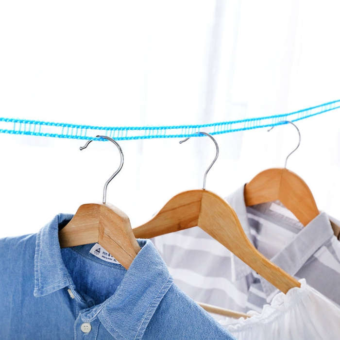10 PCS Windproof Clotheslines Ropes for Outdoor Indoor Home Travel Camping Laundry Drying Use, Le...