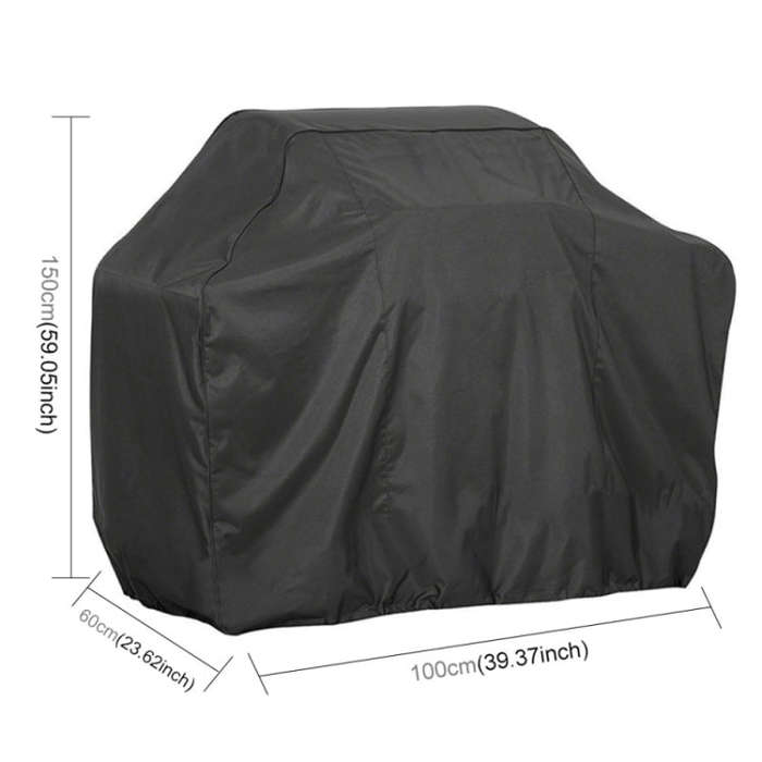Outdoor Anti-UV Waterproof Dust-proof 210D Oxford Cloth BBQ Square Protective Bag Charcoal Barbeq...
