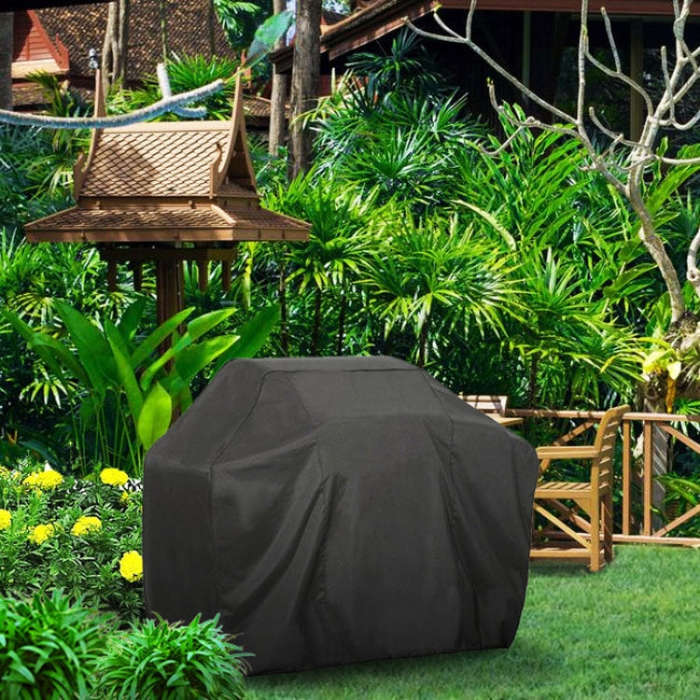 Outdoor Anti-UV Waterproof Dust-proof 210D Oxford Cloth BBQ Square Protective Bag Charcoal Barbeq...