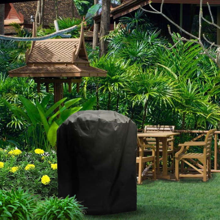 Outdoor Anti-UV Waterproof Dust-proof 210D Oxford Cloth BBQ Circle Protective Bag Charcoal Barbeq...