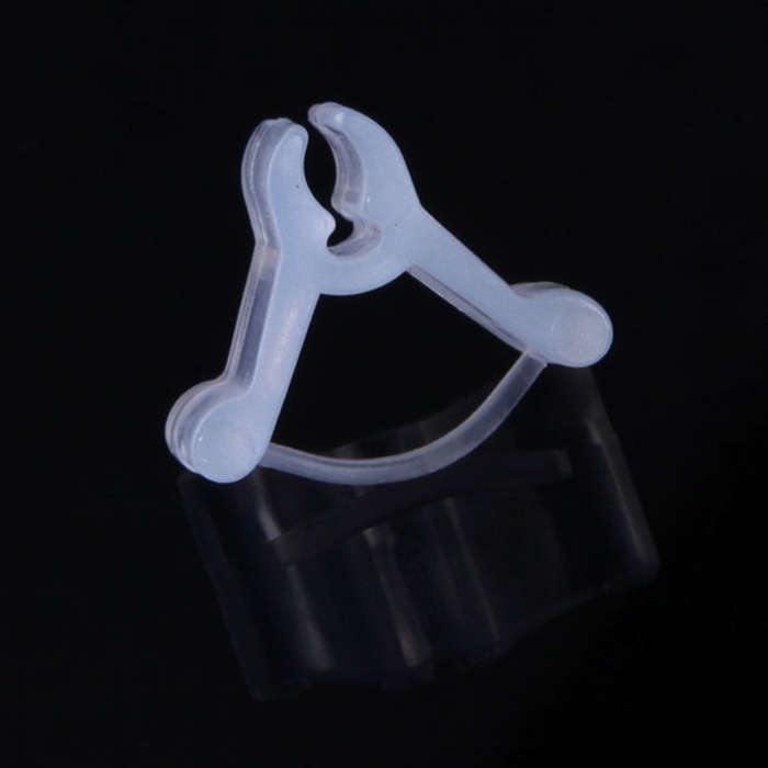 100 PCS Plant Grafting Gardening Plastic Grafting Folder Grafting Clip Transparent Gardening Plas...