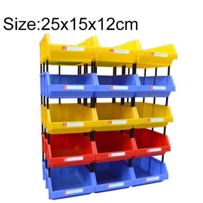 Thickened Oblique Plastic Box Combined Parts Box Material Box, Random Color Delivery, Size: 25cm ...