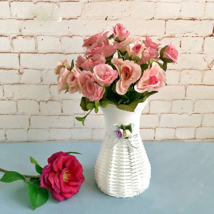 Plastic Flower Pots Medium Size Flower Pots Fashion Balcony Garden Plant Planter Home Decoration,...