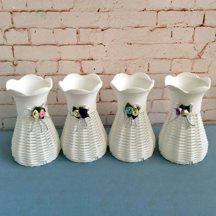 Plastic Flower Pots Medium Size Flower Pots Fashion Balcony Garden Plant Planter Home Decoration,...