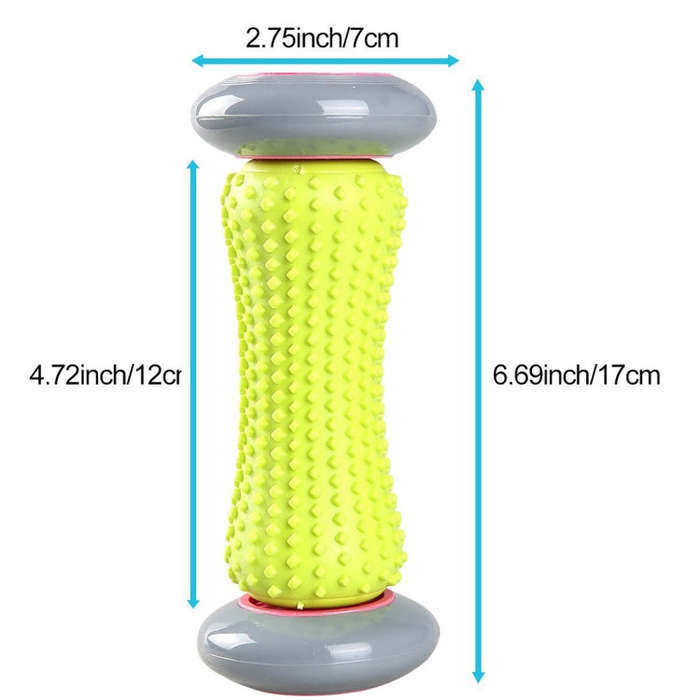 Yoga Health Care Wheel Neck Lumbar Leg Hand Foot Massage Wheel, Random Color Delivery, Length: 17cm