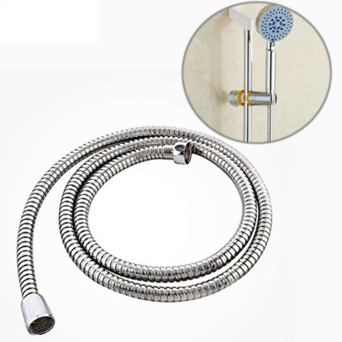 3m Flexible Stainless Steel Showerhead Hose Pipe Double Interlock Copper Interface Anti Burst Bat...