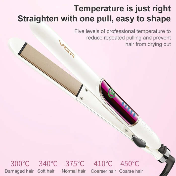 VGR V-509 35W 5 Gears AdjustableHair Straightening Curling Iron Dual-use, Plug Type: EU Plug, V-5...