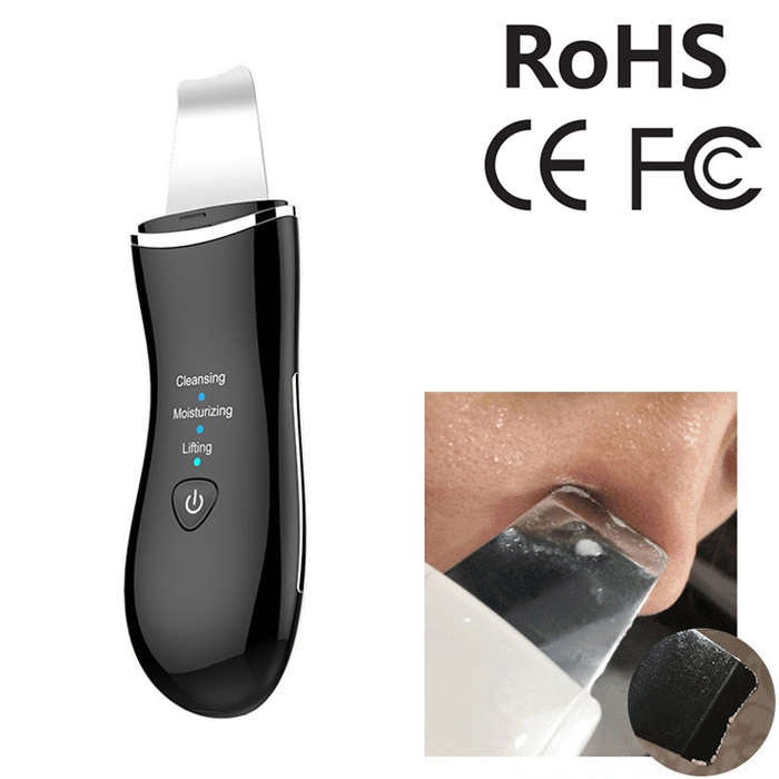 BLK-D016 Ultrasonic Beauty Shovel Skin Machine Vibration Household Facial Cleaning and Washing Ma...