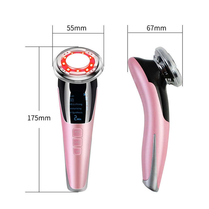 BLK-D818 Facial Beauty Instrument Hot and Cold Color Skin Rejuvenation Instrument EMS Micro Curre...