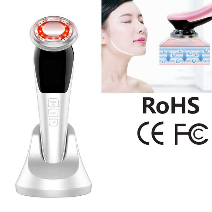BLK-D818 Facial Beauty Instrument Hot and Cold Color Skin Rejuvenation Instrument EMS Micro Curre...