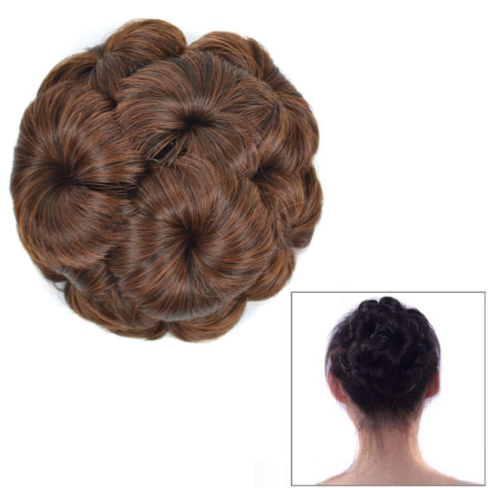 Wig Ball Head Flower Hairpin Hair Bag Wig Headband for Bride, 2M30#, 04C#, 2M33#, BUG#, 1#, 2#, 3...