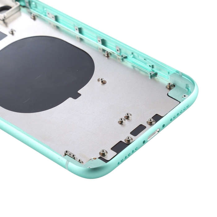 Back Housing Cover with SIM Card Tray & Side keys & Camera Lens for iPhone 11, For iPhone 11 (Cam...