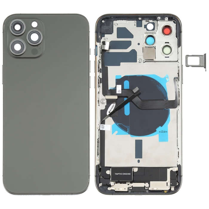 Battery Back Cover Assembly (with Side Keys & Speaker Ringer Buzzer & Motor & Camera Lens & Card ...