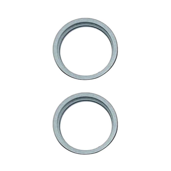 For iPhone 15 / 15 Plus 2pcs/set Rear Camera Glass Lens Metal Outside Protector Hoop Ring, For iP...