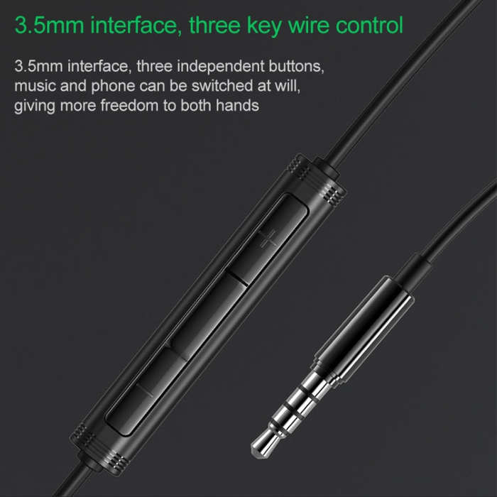 Original Xiaomi Black Shark 3.5mm Wire-controlled Semi-in-ear Gaming Earphone, Support Calls, Cab...
