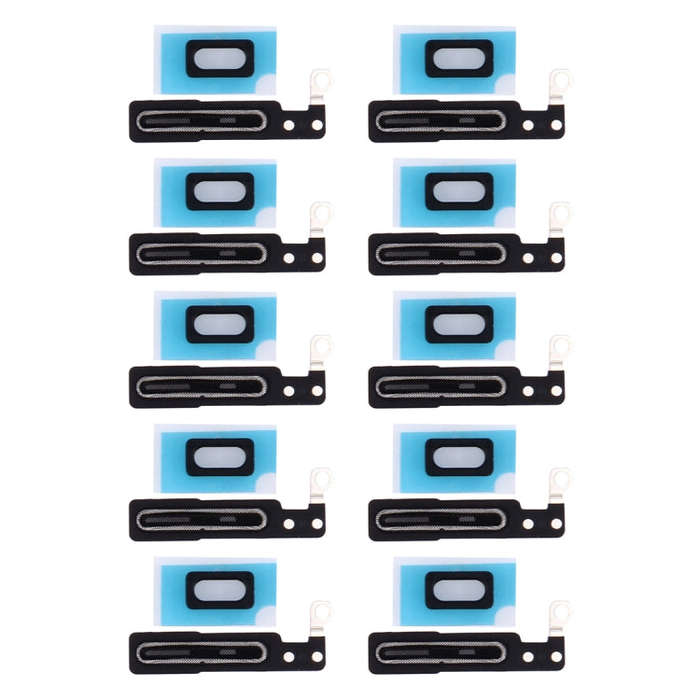 10 PCS Earpiece Receiver Mesh Cover + Earpiece Receiver Adhesive Sticker for iPhone 7, For iPhone...