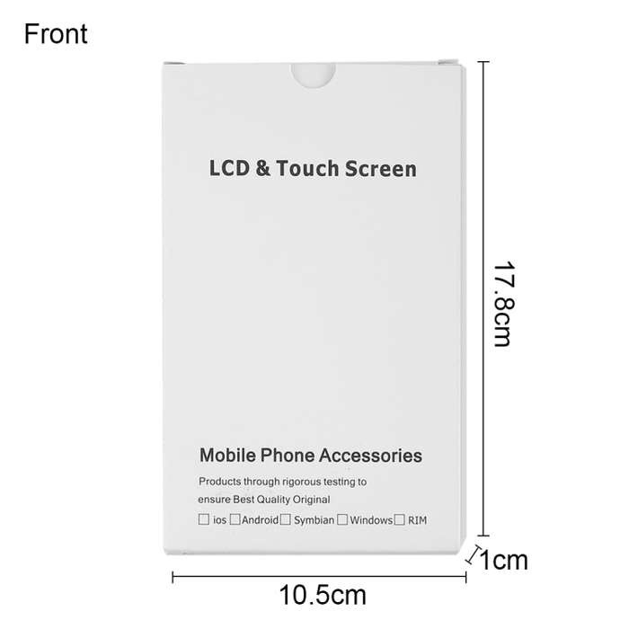 50 PCS Cardboard Packaging White Box for iPhone 8 Plus / 7 Plus LCD Screen, i8 Plus / i7 Plus Pac...