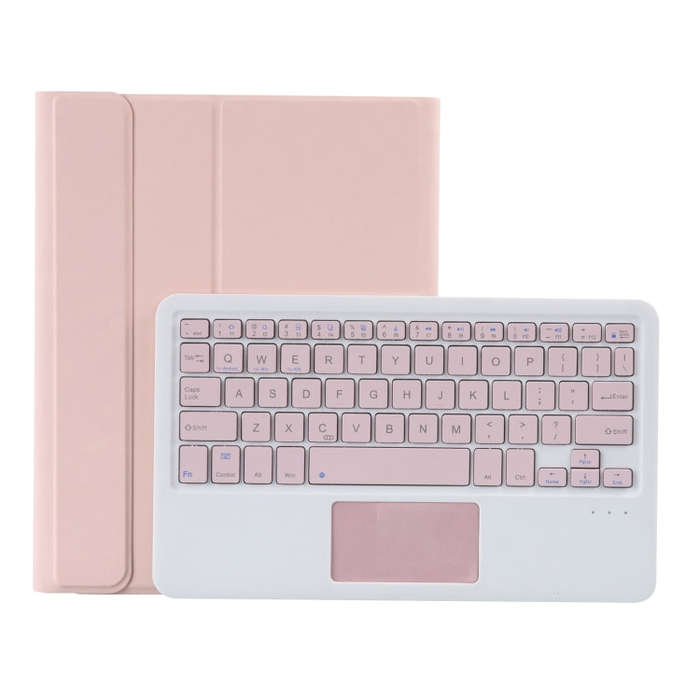 YT11B-A Detachable Candy Color Bluetooth Keyboard Leather Tablet Case with Touch Pad & Pen Slot &...