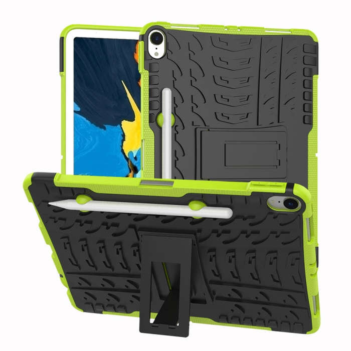 Tire Texture TPU+PC Shockproof Case for iPad Pro 11 inch (2018), with Holder & Pen Slot, For iPad...