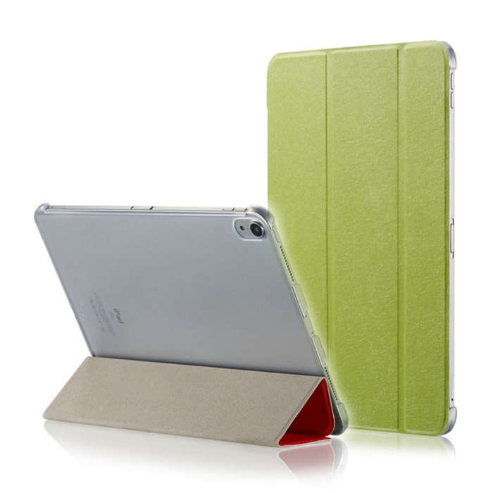 Silk Texture Horizontal Flip Ultra-thin Double-sided Clip Magnetic PU Leather Case for iPad Pro 1...