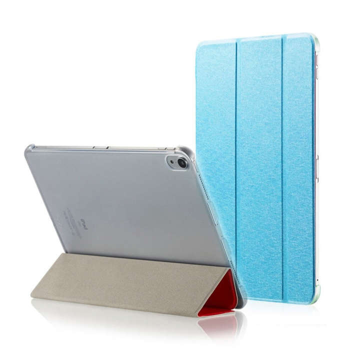 Silk Texture Horizontal Flip Ultra-thin Double-sided Clip Magnetic PU Leather Case for iPad Pro 1...