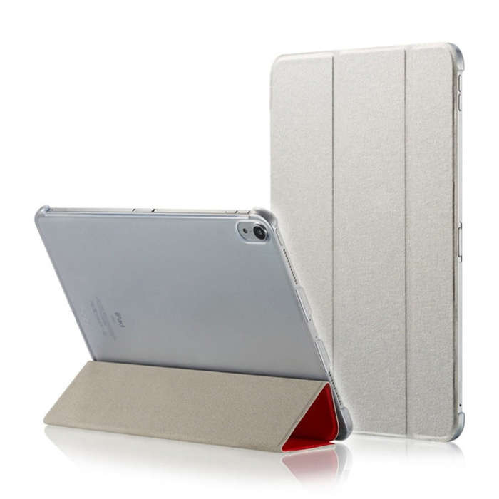 Silk Texture Horizontal Flip Ultra-thin Double-sided Clip Magnetic PU Leather Case for iPad Pro 1...
