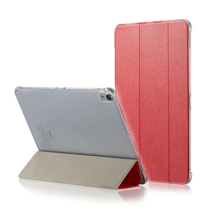 Silk Texture Horizontal Flip Ultra-thin Double-sided Clip Magnetic PU Leather Case for iPad Pro 1...