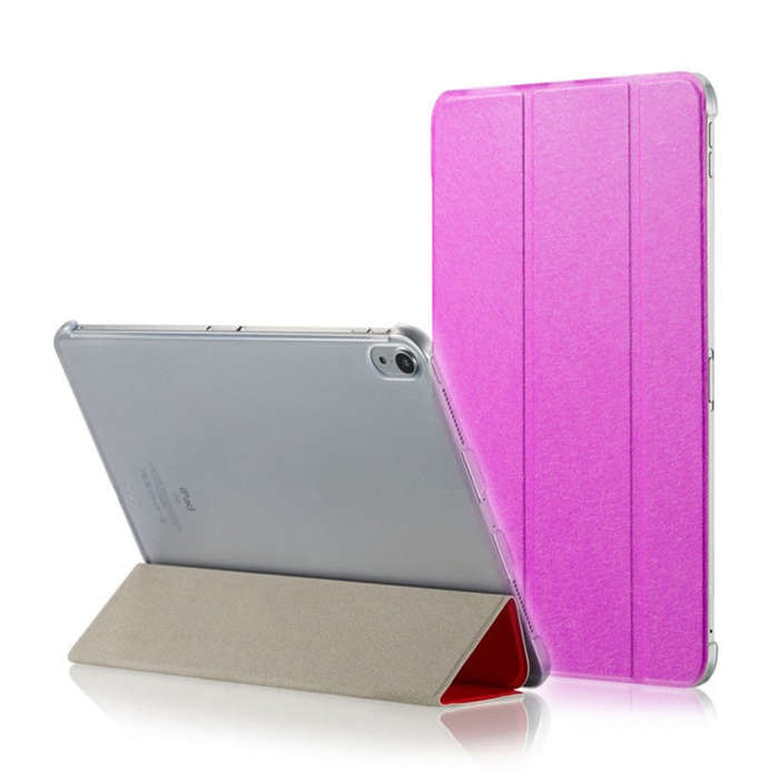 Silk Texture Horizontal Flip Ultra-thin Double-sided Clip Magnetic PU Leather Case for iPad Pro 1...